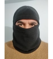 2 Adet Erkek Polar Kar Maskesi Siyah