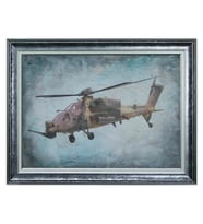 e38 EL İŞÇİLİĞİ DEKORATİF DUVAR TABLOSU ATAK HELİKOPTER 82x63 cm - 6001 (Karışık)