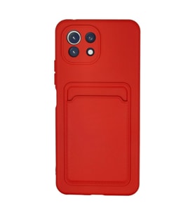 Xiaomi Mi 11 Kılıf Kelvin Kartvizitli Silikon - Kırmızı