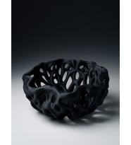 MYCRAFT3D Organik Delikli Dekoratif Kase Modern Şık Hafif Dayanıklı Ev Dekoru 20x9 cm