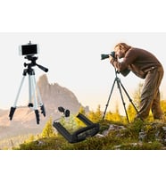 Tripod : Telefon Kamera Tutucu Ayak + Telefon Tutucu - 105Cm