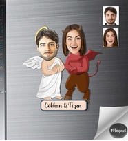 Kişiye Özel Sevgili Ahşap Magnet -30