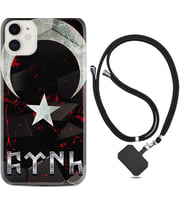 Apple iPhone 11 12 13 Mini Kılıf Boyun Askılı Silikon Göktürk 1394