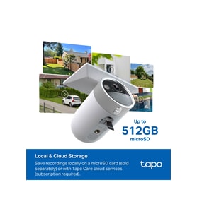 TP-LINK 8MP Bullet 3MM WIFI Kablosuz Güneş Panelli Pilli IP Kamera TAPO-C465