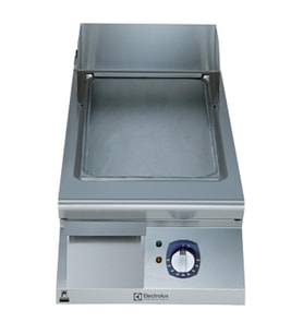 Electrolux Professional Düz Fırçalanmış Krom Kaplamalı Çelik Pişirme Yüzeyi İle Yarım Modül Elektrikli Izgara, Yatay, Termostatik Kontrol, Kazıyıcı Dahil E9IINDAOMCA