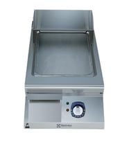 Electrolux Professional Düz Fırçalanmış Krom Kaplamalı Çelik Pişirme Yüzeyi İle Yarım Modül Elektrikli Izgara, Yatay, Termostatik Kontrol, Kazıyıcı Dahil E9IINDAOMCA