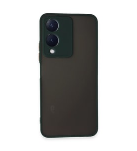 Vivo Y17s Kılıf Montreal Silikon Kapak - Yeşil
