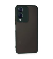 Vivo Y17s Kılıf Montreal Silikon Kapak - Yeşil