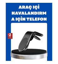 Mey İthalat® Kalorifer Izgaralı Manyetik Telefon Tutucu – Sarsıntı Geçirmez