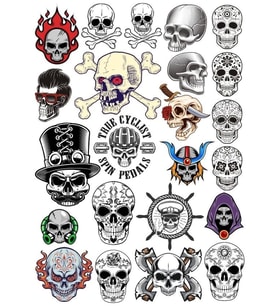 Kurukafa Sticker Set 13 20 Parça Telefon, Tablet, Defter, Laptop Sticker