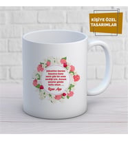 Kişiye Özel İsim Yazılabilir Anneler Günün Kutlu Olsun Kupa Bardak