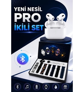 2025 Model Akıllı Saat Ve Yeni Nesil Pro Bluetooth Kulaklık Anc Özelliği