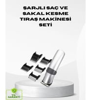 Kablosuz Profesyonel Tıraş Makinesi – Şarjlı, 60 Dakika Kullanım Süreli, Çelik Bıçaklı, Sessiz Motor