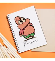 Sünger Bob & Petrick Tasarımlı Defter Kişiye Özel