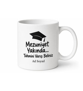 Uzatmalı Öğrenci Yazılı Komik Kupa Bardak Esprili Hediye Özel Tasarım