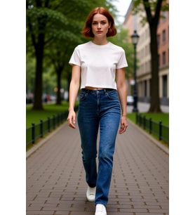 Kadın Yüksek Bel Flare Paça Yırtmaçlı Denim Pantolon Fonksiyonel Dayanıklı Kaliteli Modern