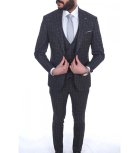 Jan Carlucci Slimfit Yelekli Drop 6 Takım