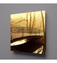 GÖLDEKİ KÖPRÜ KANVAS TABLO 80x80cm (Karışık)