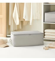 Ocean Home Textile Orta Boy Gri Balıksırtı Hurç 52 x 28 x 21 cm