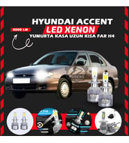 Hyundai Accent Yumurta Kasa Uyumlu Şimşek Etkili Led Xenon Performance Series H4