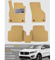 KİA SORENTO 5 KİŞİLİK (2015-2021) Uyumlu EVA Paspas Tam Set–Araca Özel,Kolay Montaj,Su Geçirmez