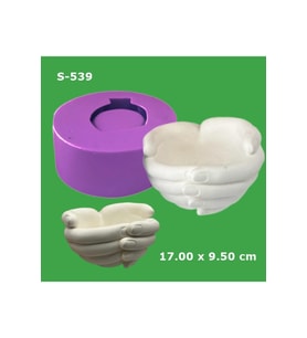 El Saksı Silikon Kalıp (S539)