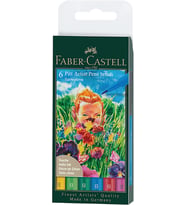 Faber-Castell Pitt Artist Pen Çizim Kalemi Fırça Uçlu Bahar Serisi 6'lı