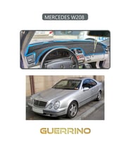 MERCEDES W208 TORPİDO KORUMA HALISI GRİ KENAR