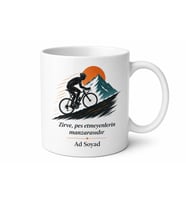 Bisikletçiye Ter Döken Pedal Çeviren Rampa Çıkanlara Kupa Bardak Hediye
