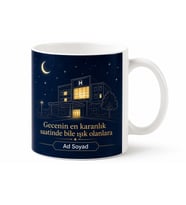 Hemşireler Günü Gece Nöbeti Tutan Hemşireye Hediye Kupa Bardak Özel Tasarım