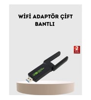 Mey İthalat® Ultratekno Dual Band WiFi Adaptör – 1200 Mbps, USB 3.0, Çift Antenli, Geniş Kapsama Ala