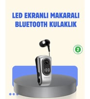 Titreşimli Bluetooth Kulaklık – Uzun Pil Ömrü Dijital Ekranlı Kablosuz Tasarım