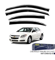 Chevrolet Malibu Kromlu Cam Rüzgarlığı 4'lü 2012+ sonrası uyumlu