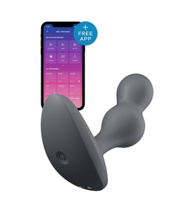 Güçlü Titreşimli Üst Düzey Silikondan Üretilmiş Telefon Kontrollü Plug Vibratör