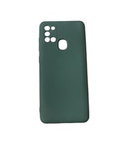 Galaxy A21s ile Uyumlu Cappy Silikon Kılıf Yeşil