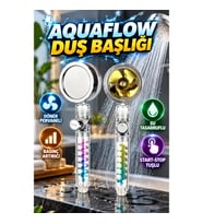 Döner Pervaneli El Duş Başlığı – Start-Stop Tuşlu, Basınç Artırıcı ve Su Tasarruflu