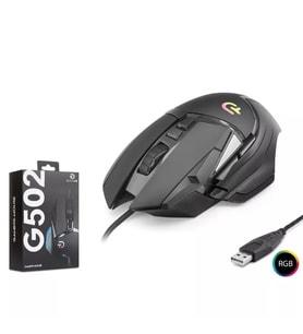 Nodar G502 RGB Kablolu Gaming Mouse 7200 DPI 1000Hz 6 Tuş Siyah
