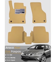 HONDA CİVİC EURO HATCHBACK (2003-2005) Uyumlu EVA Paspas Tam Set–Araca Özel Tasarım