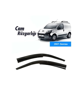 Cam Rüzgarlığı Peugeot Bipper 2007 Sonrası Mügen Tip Piano Black