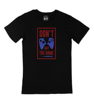 Kırmızı Don't Quit The Game Siyah Tişört