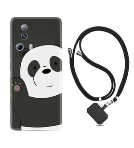 Xiaomi Mi 13 Lite Kılıf Silikon Boyun Askılı İpli Desenli Silikon Hello Panda 1709