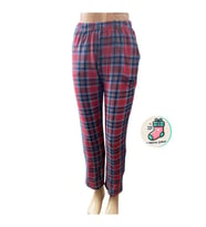 Lüx Unisex Mikro Süet Cepli Pijama Altı Tek Alt CS2 - Çorap Hediyeli. (Kırmızı)