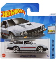 Hot Wheels - Alfa Romeo Gtv6 3.0 - Factory Fresh 8/10 - Htc53 - Kısa Kart - Gri - Mattel 2024 - 1:64 (Çok Renkli)