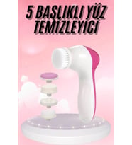 5 Başlıklı Titreşimli Cilt Temizleme Seti Canlandırıcı Onarıcı