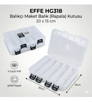Effe HG318 Balıkçı Maket Balık Rapala Kutusu 20x15cm
