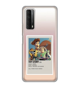 Huawei P Smart 2021 Uyumlu Toy Story Minimalist Poster Desenli Şeffaf Telefon Kılıfı