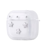 Apple Airpods 4 Zore Airbag 44 Airbag Tasarımlı Simli Şeffaf Kutup Kılıf AirPods 4 Zore - Yıldız