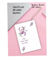 Kadınlar Günü Kahve Kartı (28 ADET) - 8 Mart Kadınlar Günü Için  Kahve Kartı