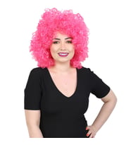 Animasyon Parti Ve Palyaço Peruğu - Neon Pembe