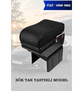 fiat uno 1992 kol dayama Yastıklı Siyah geniş model Lüks Deri